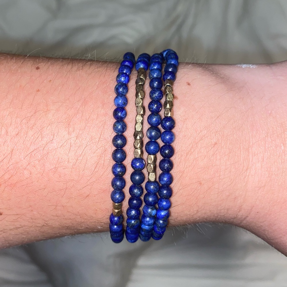 Blue wrap bracelet